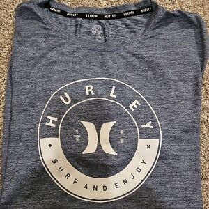 Hurley Heathered Gray Logo Tee